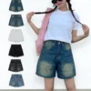 Quần Short Jeans Nữ Ống Rộng NICOOL N41-D1 - Quần Đùi Lưng Cao Nhiều Màu