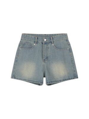 Short Jeans Lưng Cao Túi Thêu D9